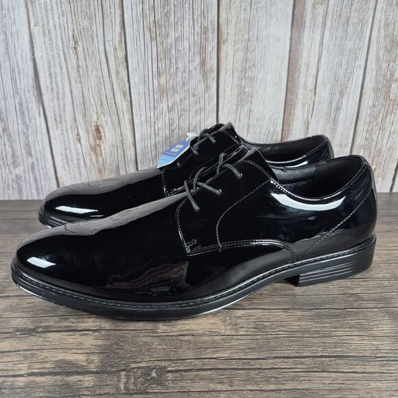 Nunn Bush Other - Nunn Bush Centro Flex Plain Toe Formal Oxford Dress Shoe Men's Sz 14 M Black NWT
